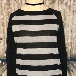 Large black and silver sweater- never worn